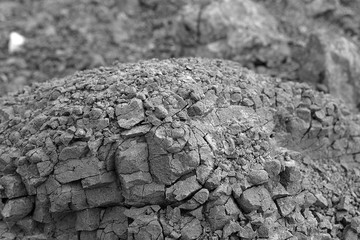 formation of soil, fragmentation of rocks, cracking and crushing of rocks,