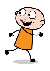 Race - Cartoon thief criminal Guy Vector Illustration