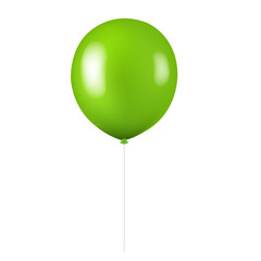 Green Balloon Isolated