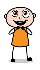 Excited - Cartoon thief criminal Guy Vector Illustration