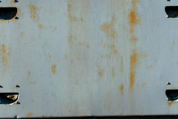 Steel rusty texture with holes