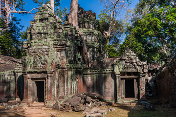 The ruins of Ta Prohm Buddist Temple, Siem Reap, Cambodia