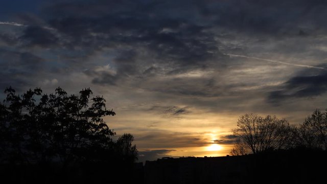Sunset timelapse in Paris