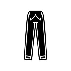 Sweatpants clothes icon. Element of clothes for mobile concept and web apps icon. Glyph, flat icon for website design and development, app development