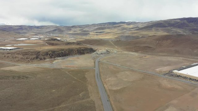 Desert of Sparks Nevada aerial tour