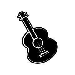 Fototapeta premium Guitar icon. Element of dia de muertos for mobile concept and web apps icon. Glyph, flat icon for website design and development, app development