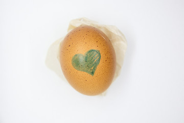 Easter eggs on a white background