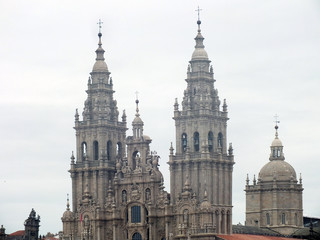 Fototapeta na wymiar Catedral de Santiago de Compostela