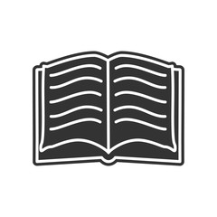 open book sketch icon. Element of Education for mobile concept and web apps icon. Glyph, flat icon for website design and development, app development