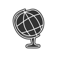globe sketch icon. Element of Education for mobile concept and web apps icon. Glyph, flat icon for website design and development, app development