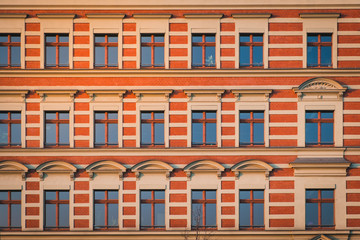 Fototapeta premium building facade, old residential period building , Berlin -