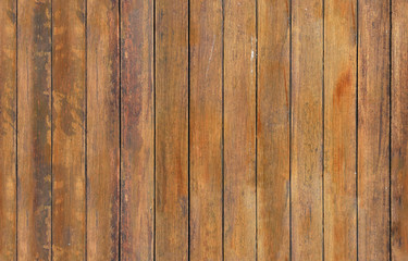 seamless texture, solid wooden narrow boards old with shabby brown paint, vertical pattern