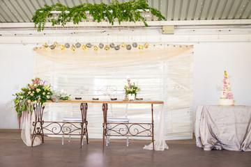 Wedding venue decorations