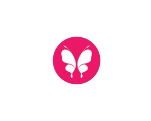 Fototapeta premium Butterfly logo vector icon