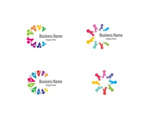 Community logo vector icon