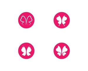 Butterfly logo vector icon