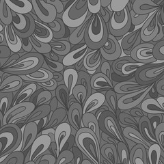 Square intricate pattern. Hand drawn mandala on isolated background. Design for spiritual relaxation for adults. Doodle for work. Black and white illustration