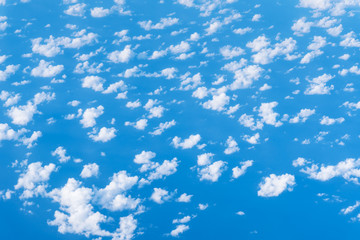 Fototapeta na wymiar Skyscape with clouds aerial view