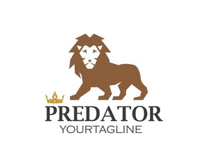 lion logo vector illustration