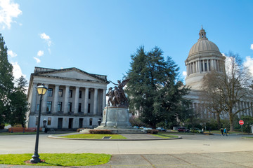 Washington State Capitol or Legislative Building in Olympia, Washington.