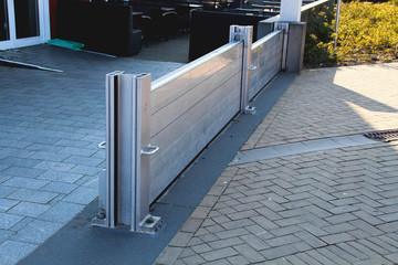 Hochwasserschutz mobile Flutmauer
