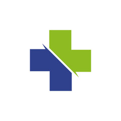 Medical and health care logo design vector template