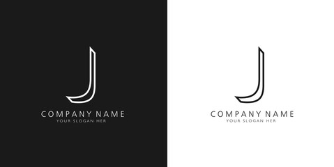 J logo letter design