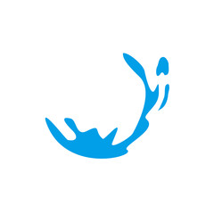 Water icon logo design vector template
