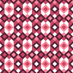 Retro style abstract geometric colored seamless pattern.
