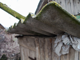 Abandoned backyard at countryside