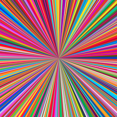 Colorful summer fun, starburst & sunburst vector background.
