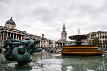 Trafalgar Square in London