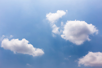 clouds in the blue sky