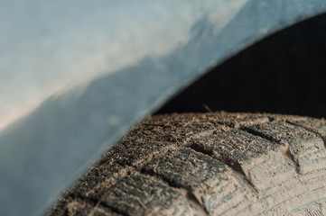 Rubber car clogged with tire not effective