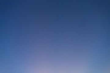sunray on clear twilight sky background