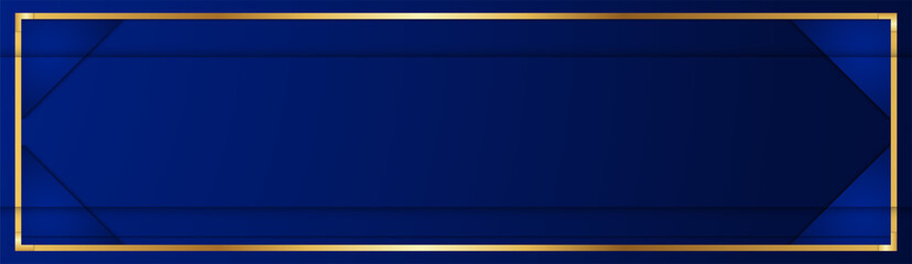 Abstract blue background in premium indian style. Template design for cover, business presentation, web banner, wedding invitation and luxury packaging. Vector illustration with golden border.