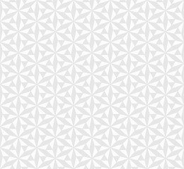 Seamless Geometric Pattern, Japanese Pattern, Gray Background, 変わり麻の葉模様,	