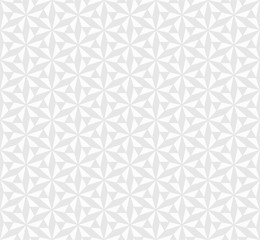 Seamless Geometric Pattern, Japanese Pattern, Gray Background, 変わり麻の葉模様,	