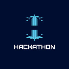 Hackathon Logo Vector. letter H