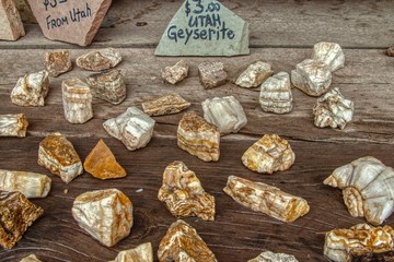 Geyserite is a Hard Opaline Siliceous Deposit found by Hot Springs and Geysers