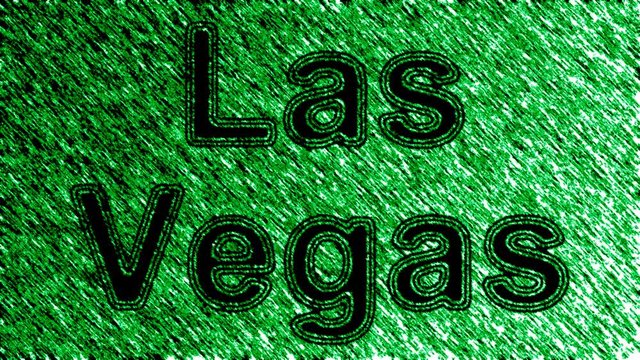 Las Vegas. Looping footage has 4K resolution. Prores 4444. Illustration.