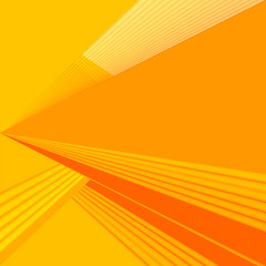 Soft yellow & orange color toned,  3d lines minimal concept abstract background. Brochure & flyer template, layout.