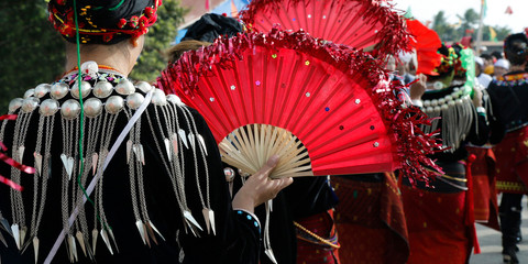 detail ethnic asian  costume 
