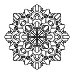 mandala flower illustration vector