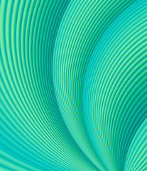 Abstract 3d effect wavy lines perspective background.
