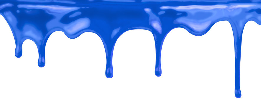 blue paint dripping wallpaper