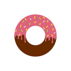 donut icon, food illustration