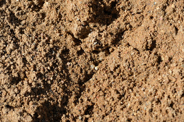 Texture of sand. Construction sand close up background	