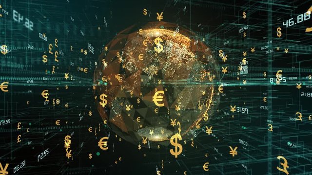 International global investment in foreign currency financial money markets