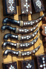 Turkish style daggers with mother of pearl inlays